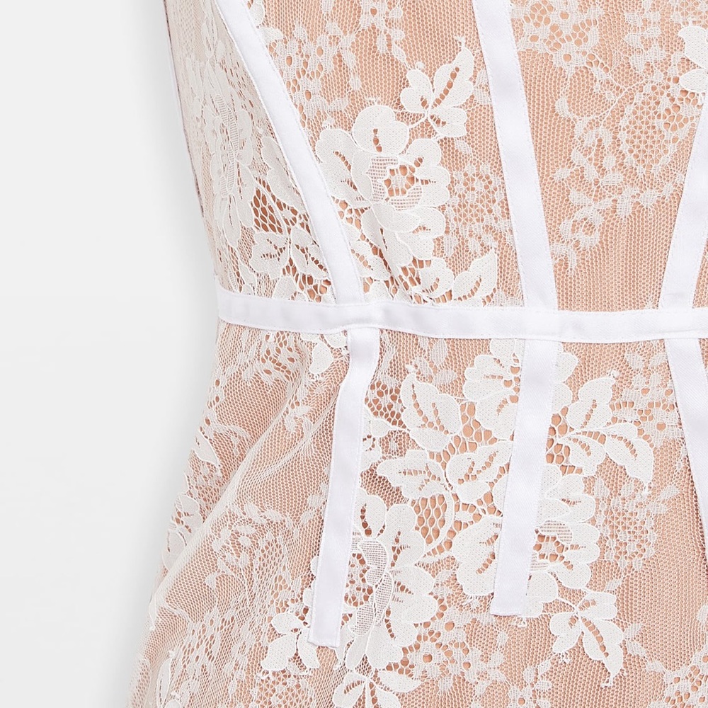 New For Love & Lemons Cheyenne Lace Mini Dress szL - Picture 4 of 4